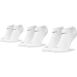 Zestaw 3 par niskich skarpet unisex NIKE - SX7840 100 Biały. Białe skarpetki damskie Nike, bez wzorów, z elastanu. Za 69,00 zł.
