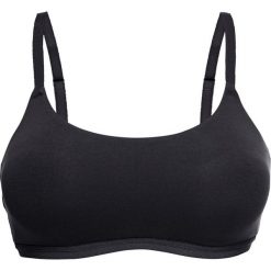 Biustonosz bez fiszbinów, bawełna organiczna bonprix czarny. Czarne biustonosze bonprix, bez wzorów, z bawełny. Za 44,99 zł.