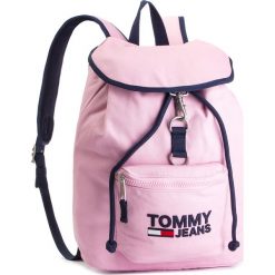 Plecak TOMMY JEANS - Tjw Heritage Backpack AW0AW06964 901. Różowe torby męskie skórzane Tommy Jeans, bez wzorów, z jeansu. W wyprzedaży za 319,00 zł.