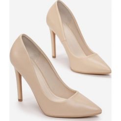 Beżowe Szpilki Macey. Brązowe szpilki Born2be, eleganckie. Za 89,99 zł.
