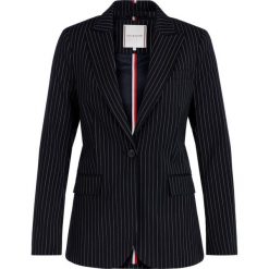 Żakiet TOMMY HILFIGER WW0WW25284. Niebieskie marynarki damskie TOMMY HILFIGER, bez wzorów, z elastanu. W wyprzedaży za 619,00 zł.