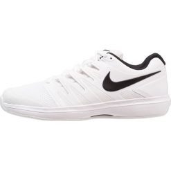 Nike Performance AIR ZOOM PRESTIGE CPT Obuwie do tenisa Indoor white/black. Białe buty do tenisa męskie Nike Performance, z gumy. Za 419,00 zł.