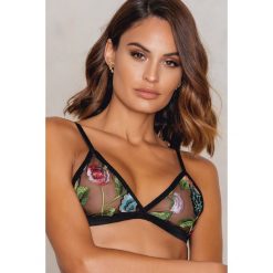 Biustonosze bardotka: Oh So Lovely Intimates Biustonosz Wildflower - Black,Multicolor