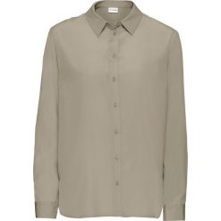 Bluzki damskie: Bluzka satynowa bonprix khaki