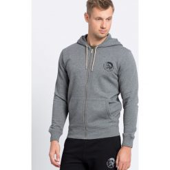 Diesel - Bluza. Szare bluzy męskie marki Diesel, xxl, z bawełny, z kapturem. Za 339,90 zł.