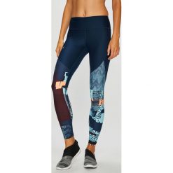 Under Armour - Legginsy. Niebieskie legginsy skórzane marki Under Armour, s. W wyprzedaży za 199,90 zł.