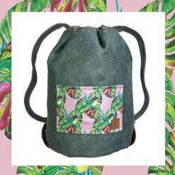 BIRDS & DARK GREEN dwustronny plecak SACK IT!. Zielone plecaki męskie Pakamera. Za 165,00 zł.