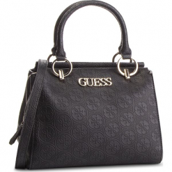 Torebka GUESS - HWSG71 78060 BLA. Czarne torebki klasyczne damskie Guess, z aplikacjami, ze skóry ekologicznej, duże, zdobione. Za 679,00 zł.