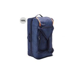 Walizka podróżna CLASSIC 105 L. Niebieskie walizki KIPSTA, bez wzorów, z poliesteru. Za 259,99 zł.