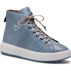 Sneakersy MANITU - 991666 Blau 5. Niebieskie półbuty damskie Manitu, ze skóry. Za 279,00 zł.