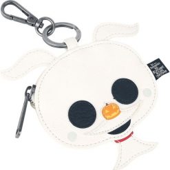 Miasteczko Halloween Loungefly - Zero Portfel biały. Białe portfele damskie marki Miasteczko Halloween, z aplikacjami. Za 62,90 zł.