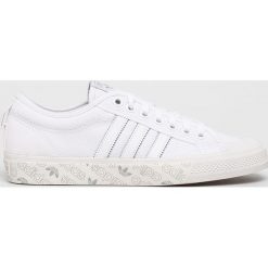 Adidas Originals - Tenisówki Nizza. Białe trampki męskie adidas Originals, bez wzorów, ze skóry, na sznurówki. Za 279,90 zł.