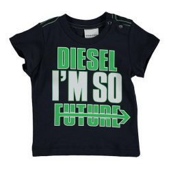 T-shirty chłopięce z nadrukiem: Koszulka „Thob” w kolorze granatowym