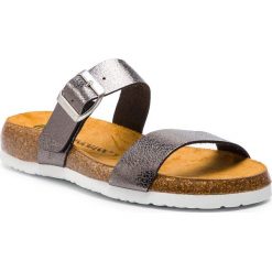 Klapki DR. BRINKMANN - 701295 Anthrazit 9. Szare klapki damskie marki Dr. Brinkmann, bez wzorów, ze skóry ekologicznej, bez obcasa. Za 159,00 zł.