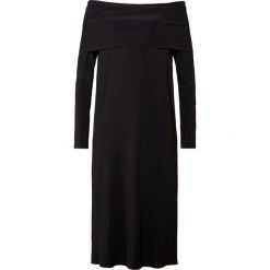 Max Mara Leisure PANETTO Sukienka z dżerseju nero. Czarne sukienki damskie marki Max Mara Leisure, xs, bez wzorów, z elastanu, bez kołnierzyka, bez rękawów. Za 829,00 zł.