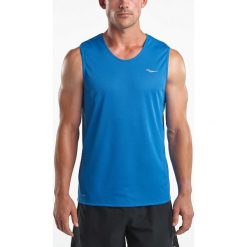 Koszulka do biegania męska SAUCONY HYDRALITE SLEEVELESS / SA81171-DRB. Koszulki męskie Saucony, m, bez wzorów, bez kołnierzyka, bez rękawów. Za 79,99 zł.