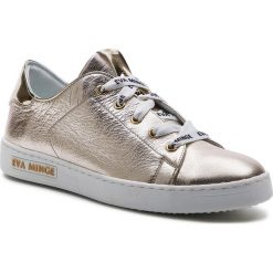 Sneakersy EVA MINGE - EM-10-05-000093 110. Żółte półbuty damskie Eva Minge, ze skóry ekologicznej. W wyprzedaży za 239,00 zł.