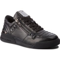 Sneakersy GUESS - FMKNG4 LEA12 BLACK. Czarne sneakersy męskie Guess, na co dzień, z aplikacjami, ze skóry, eleganckie, na sznurówki. W wyprzedaży za 329,00 zł.