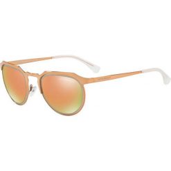 Emporio Armani - Okulary. Żółte okulary przeciwsłoneczne damskie marki Emporio Armani, owalne. Za 679,90 zł.