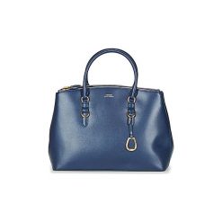 Torebki do ręki Lauren Ralph Lauren BENNINGTON DBLE ZIP SATCHEL. Niebieskie torebki klasyczne damskie Lauren Ralph Lauren, bez wzorów, do ręki, bez dodatków. Za 1143,20 zł.