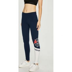 Reebok Classic - Legginsy. Szare legginsy we wzory Reebok Classic, l, z bawełny. W wyprzedaży za 139,90 zł.
