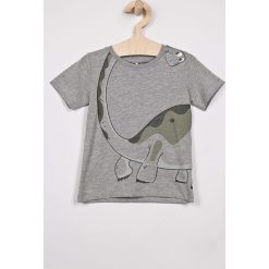 Name it - T-shirt dziecięcy 92-128 cm. Zielone t-shirty chłopięce marki Name it, z nadrukiem, z bawełny, bez rękawów. W wyprzedaży za 39,90 zł.