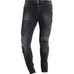Jeansy męskie: SIKSILK RIOT Jeans Skinny Fit washed black