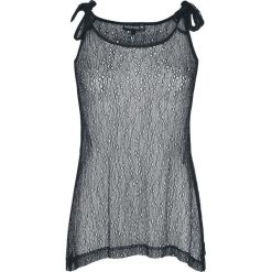 Gothicana by EMP Madison Top damski czarny. Czarne topy damskie marki Gothicana by EMP, l, w koronkowe wzory, z materiału. Za 24,90 zł.