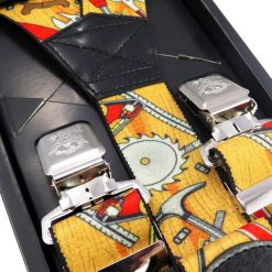 Kolorowe szerokie szelki męskie w narzędzia SZ83. Szelki męskie . Za 48,60 zł.