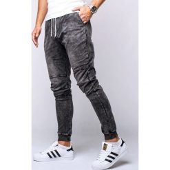 Spodnie męskie jeansowe czarne Recea. Czarne spodnie męskie Recea, s, bez wzorów, z bawełny, eleganckie. Za 69,99 zł.