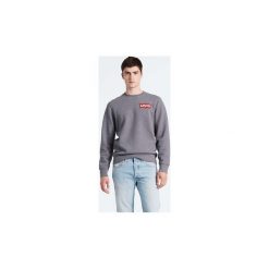 Bluzy Levis 56606 MODERN CREWNECK. Szare bluzy męskie Levi's®, s, bez wzorów, bez kołnierzyka, bez rękawów, bez kaptura. Za 232,62 zł.