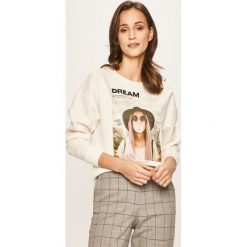 Only - Bluza. Zielone bluzy damskie ONLY, s, z nadrukiem, z elastanu, bez rękawów, bez kaptura. W wyprzedaży za 79,90 zł.