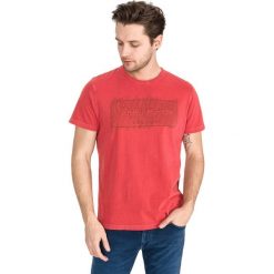 Pepe Jeans Billy Koszulka Czerwony. Czerwone podkoszulki męskie Pepe Jeans, xxl, z nadrukiem, z bawełny, z krótkim rękawem. Za 130,95 zł.
