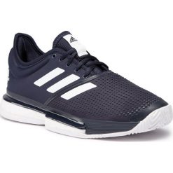 Buty adidas - SoleCourt M FU8115 Legend Ink/Cloud White/Legend Ink. Niebieskie buty sportowe męskie Adidas, z materiału, bez zapięcia, tenisowe. Za 679,00 zł.
