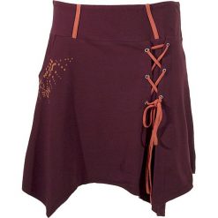 Spódnica w kolorze ciemnofioletowym. Fioletowe spódniczki damskie Coline, na co dzień, s, bez wzorów, midi, asymetryczne. W wyprzedaży za 42,95 zł.
