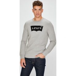 Levi's - Bluza. Szare bluzy męskie marki Levi's®, s, z nadrukiem, z bawełny, z kapturem. W wyprzedaży za 179,90 zł.