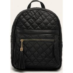Answear - Plecak. Czarne plecaki damskie ANSWEAR, bez wzorów, ze skóry, eleganckie. W wyprzedaży za 49,90 zł.