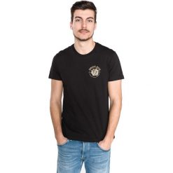 Versace Jeans Couture Koszulka Czarny. Czarne koszulki męskie Versace Jeans Couture, xl, z haftami, z bawełny, bez kołnierzyka, krótkie. Za 395,95 zł.