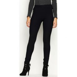 Spodnie damskie: Granatowe Legginsy Circle