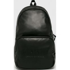 Armani Exchange - Plecak. Czarne plecaki męskie marki Armani Exchange, z poliesteru. Za 489,90 zł.