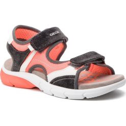 Sandały GEOX - J S.Flexyper B. A J929DA 01413 C1040 S Grey/Fluo Orange. Szare sandały chłopięce Geox, z materiału. W wyprzedaży za 179,00 zł.