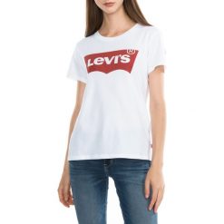 Levi's The Perfect Koszulka Biały. Białe koszulki damskie s, z nadrukiem, z bawełny. Za 102,95 zł.