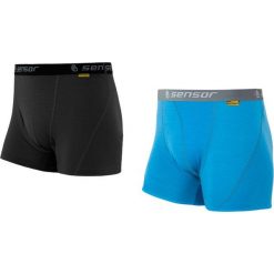 Sensor szorty męskie Merino Active 2-Pack Czarne/Niebieskie L. Niebieskie slipy męskie termoaktywne Sensor, s, bez wzorów, z wełny. W wyprzedaży za 237,00 zł.
