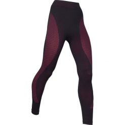 Legginsy termoaktywne, bezszwowe, długie, Level 2 bonprix czarno-czerwony rododendron. Czarne getry damskie termoaktywne bonprix, bez wzorów. Za 54,99 zł.