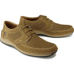 RIEKER 05259-64 brown, półbuty męskie. Brązowe półbuty męskie Rieker, bez wzorów, bez zapięcia. Za 289,90 zł.