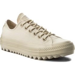 Trampki CONVERSE - Ctas Lift Ripple Ox 559861C Natural/Natural/Natural. Brązowe półbuty damskie marki Converse, na co dzień, bez wzorów, z gumy, bez obcasa, na płaskiej podeszwie, bez zapięcia. W wyprzedaży za 219,00 zł.