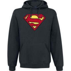 Bejsbolówki męskie: Superman Logo Bluza z kapturem czarny