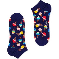 Happy Socks - Stopki Ice Cream. Niebieskie skarpetki damskie marki Happy Socks, z elastanu. Za 32,90 zł.