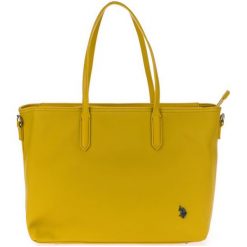 U.S. POLO ASSN. torebka damska Portsmouth żółty. Żółte torebki klasyczne damskie U.S. Polo Assn., bez wzorów, eleganckie, na ramię, bez dodatków. Za 419,00 zł.