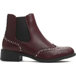Buty: Bordowe Botki Pastime